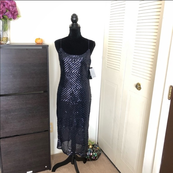 # Gorgeous Bebe Chevron Flirting Sequins Dress - Picture 3 of 8